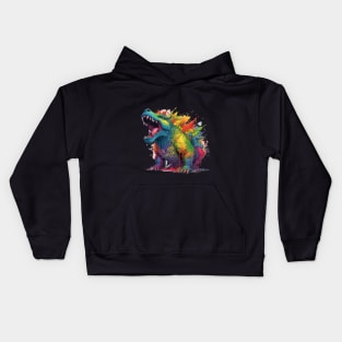 Beast of Radiant Fury: Rainbow Guardian Unleashed Kids Hoodie